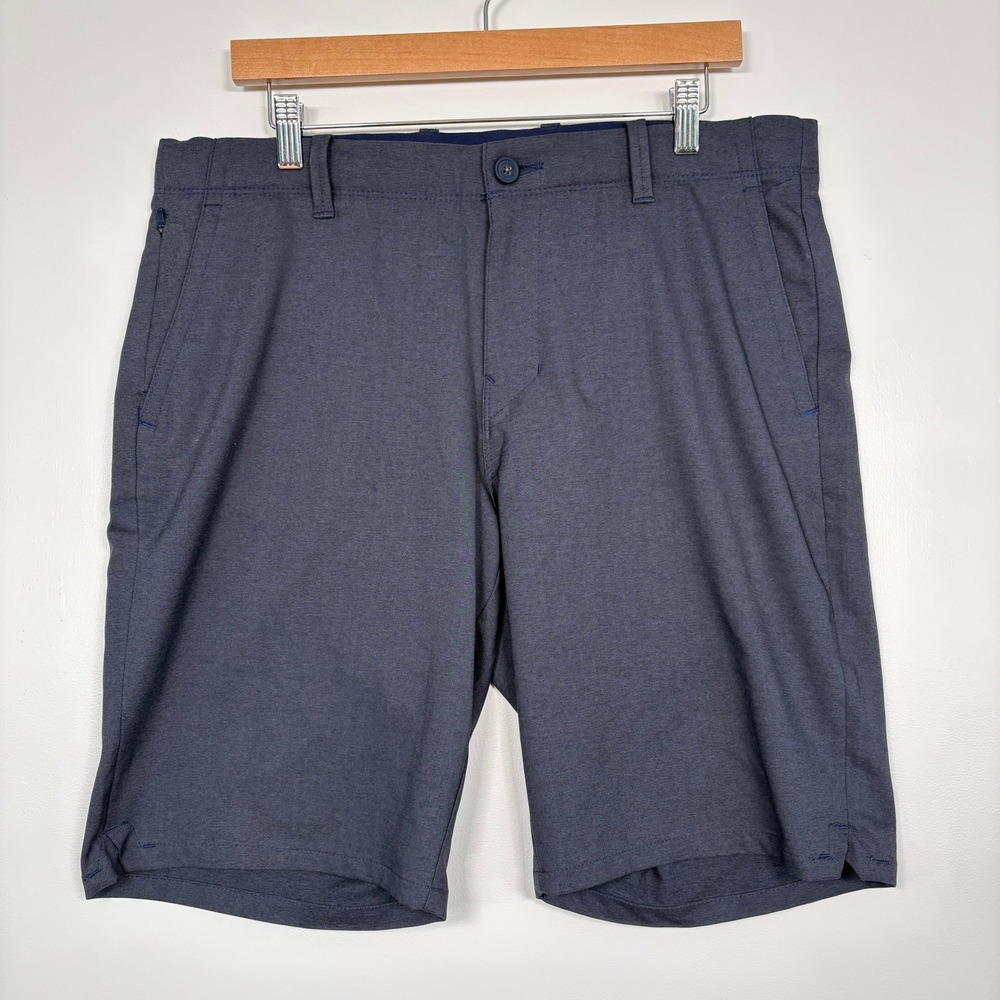 Tommy Bahama Mens Shorts‎ 35 Blue Boracay Flat Front Heathered Stretch